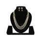 J Pearls Cherry 3 Lines Pearl Necklace | Swadesiicart