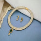 J Pearls Hiya 2 Lines Pearl Necklace | Swadesiicart