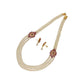 J Pearls Fani 3 Lines Pearl Necklace | Swadesiicart