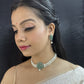J Pearls 2 String White Pearl Choker | Swadesiicart