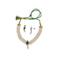 J Pearls Dual Line White Pearl Choker | Swadesiicart