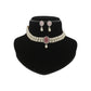 J Pearls Designer 2 Lines White Pearl Choker | Swadesiicart