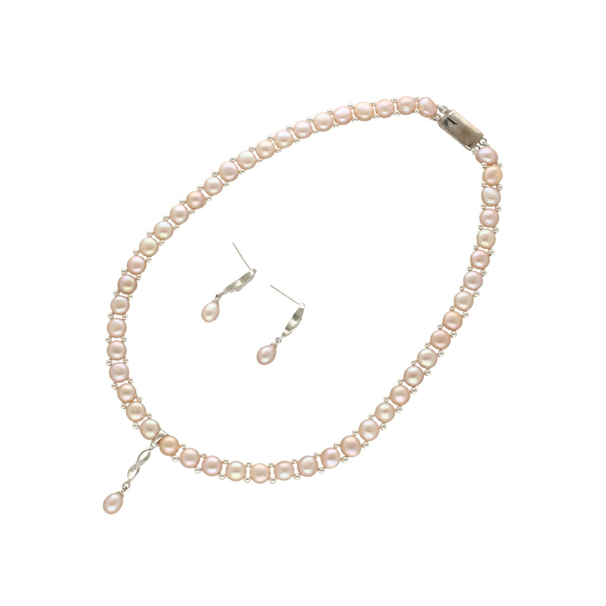 J Pearls Fenny 1 Line Pearl Necklace | Swadesiicart