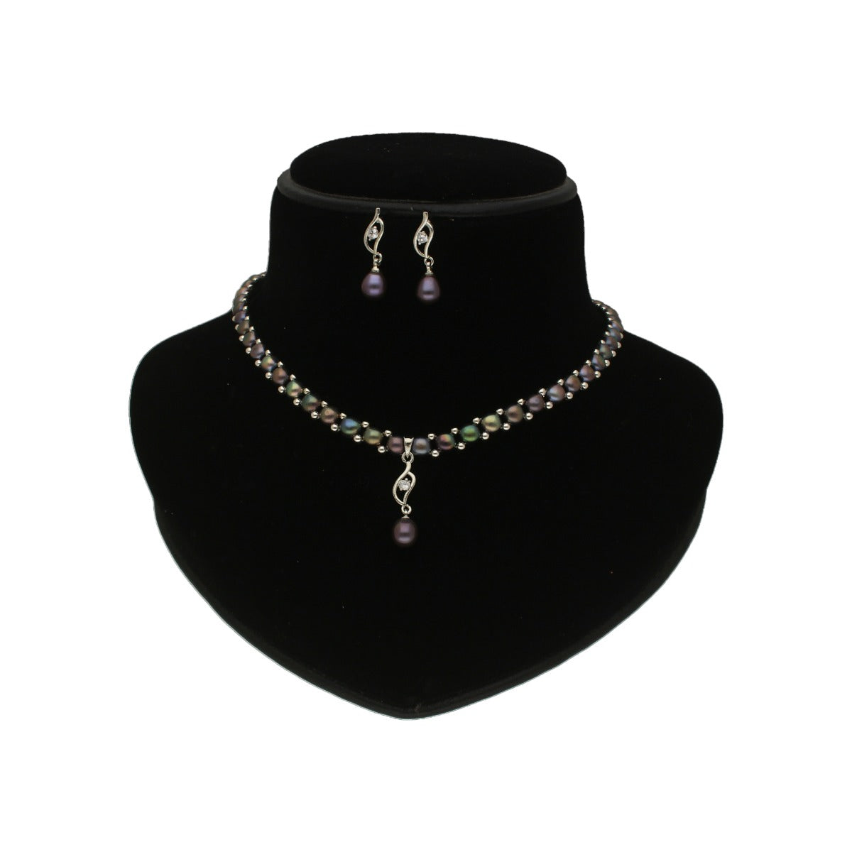 J Pearls Fancy 1 Line Pearl Necklace | Swadesiicart