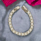 J Pearls Charm 1 Line Pearl Bracelet - Swadesiicart