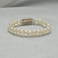 J Pearls Marvelous 2 Lines Pearl Bracelet - Swadesiicart
