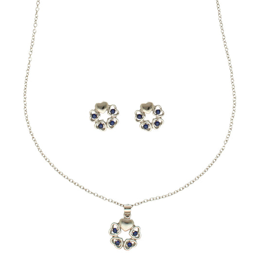 J Pearls Elegant 925 Silver Pendant Set | Swadesiicart