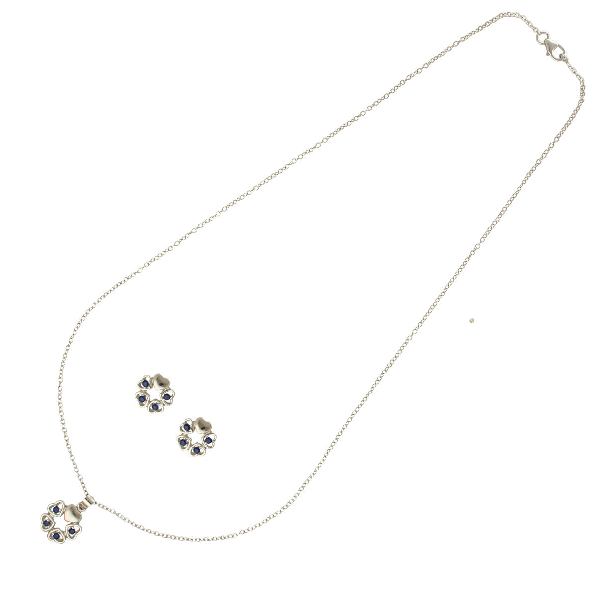 J Pearls Elegant 925 Silver Pendant Set | Swadesiicart