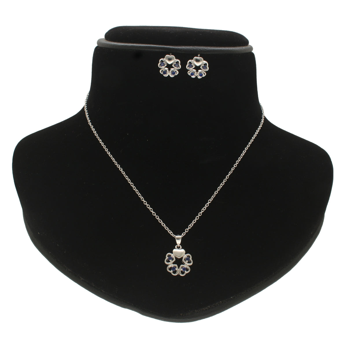J Pearls Elegant 925 Silver Pendant Set | Swadesiicart