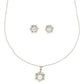 J Pearls Modern 925 Silver Pendant Set | Swadesiicart