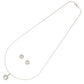 J Pearls Modern 925 Silver Pendant Set | Swadesiicart