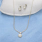 J Pearls Sophisticated 925 Silver Pendant Set | Swadesiicart