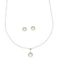 J Pearls Sophisticated 925 Silver Pendant Set | Swadesiicart