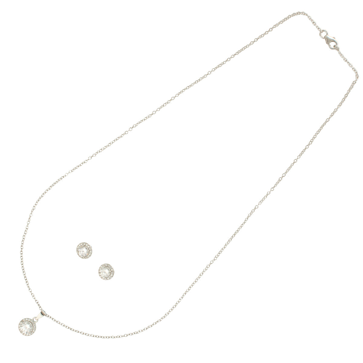 J Pearls Sophisticated 925 Silver Pendant Set | Swadesiicart