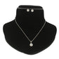 J Pearls Sophisticated 925 Silver Pendant Set | Swadesiicart