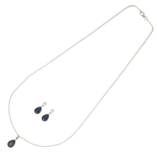 J Pearls Intricate 925 Silver Designer Pendant Set | Swadesiicart