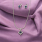 J Pearls Minimalist 925 Silver Pendant Set | Swadesiicart
