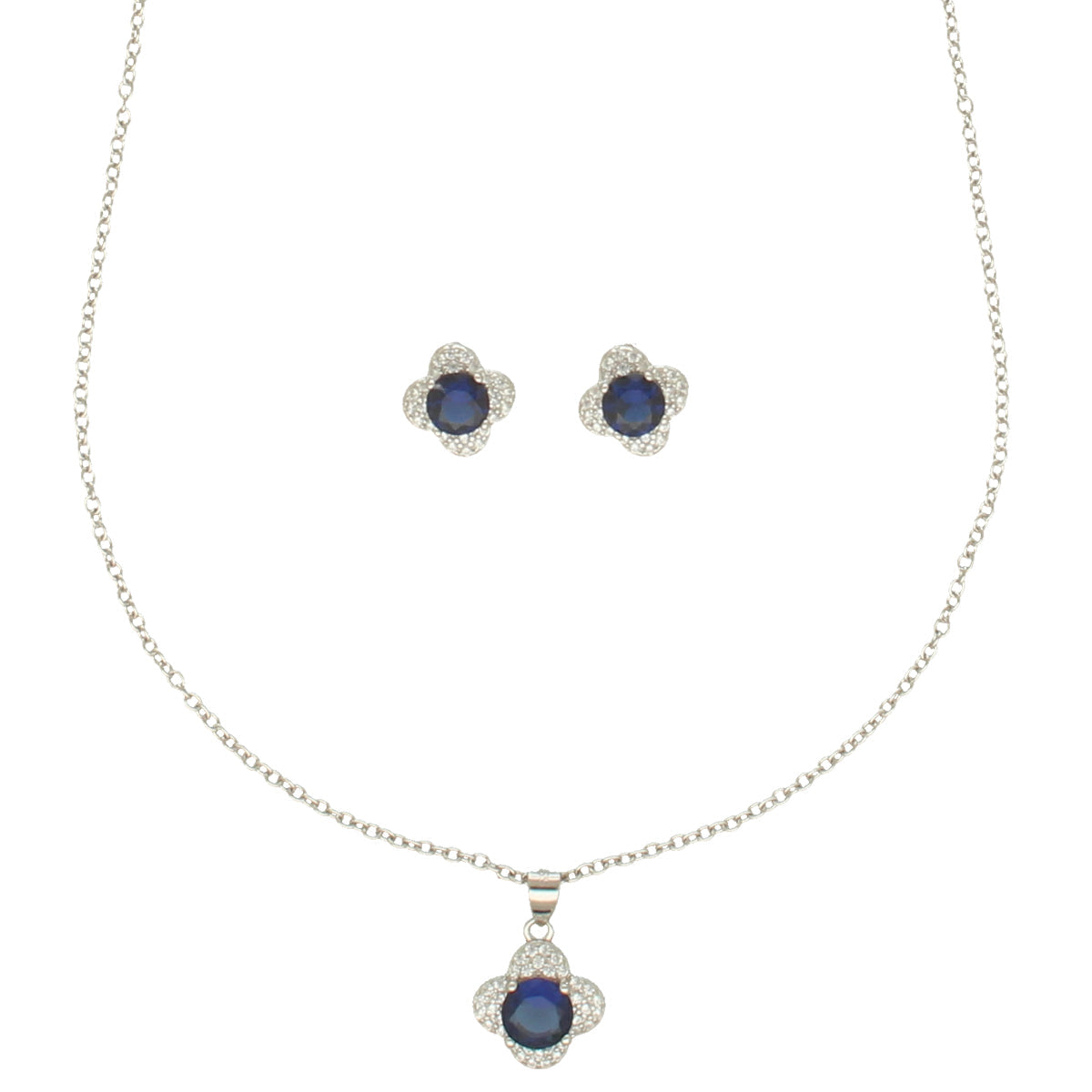 J Pearls Minimalist 925 Silver Pendant Set | Swadesiicart