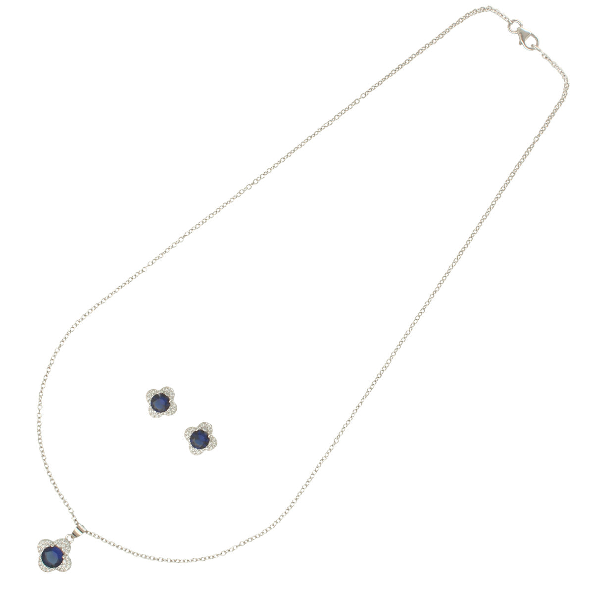 J Pearls Minimalist 925 Silver Pendant Set | Swadesiicart