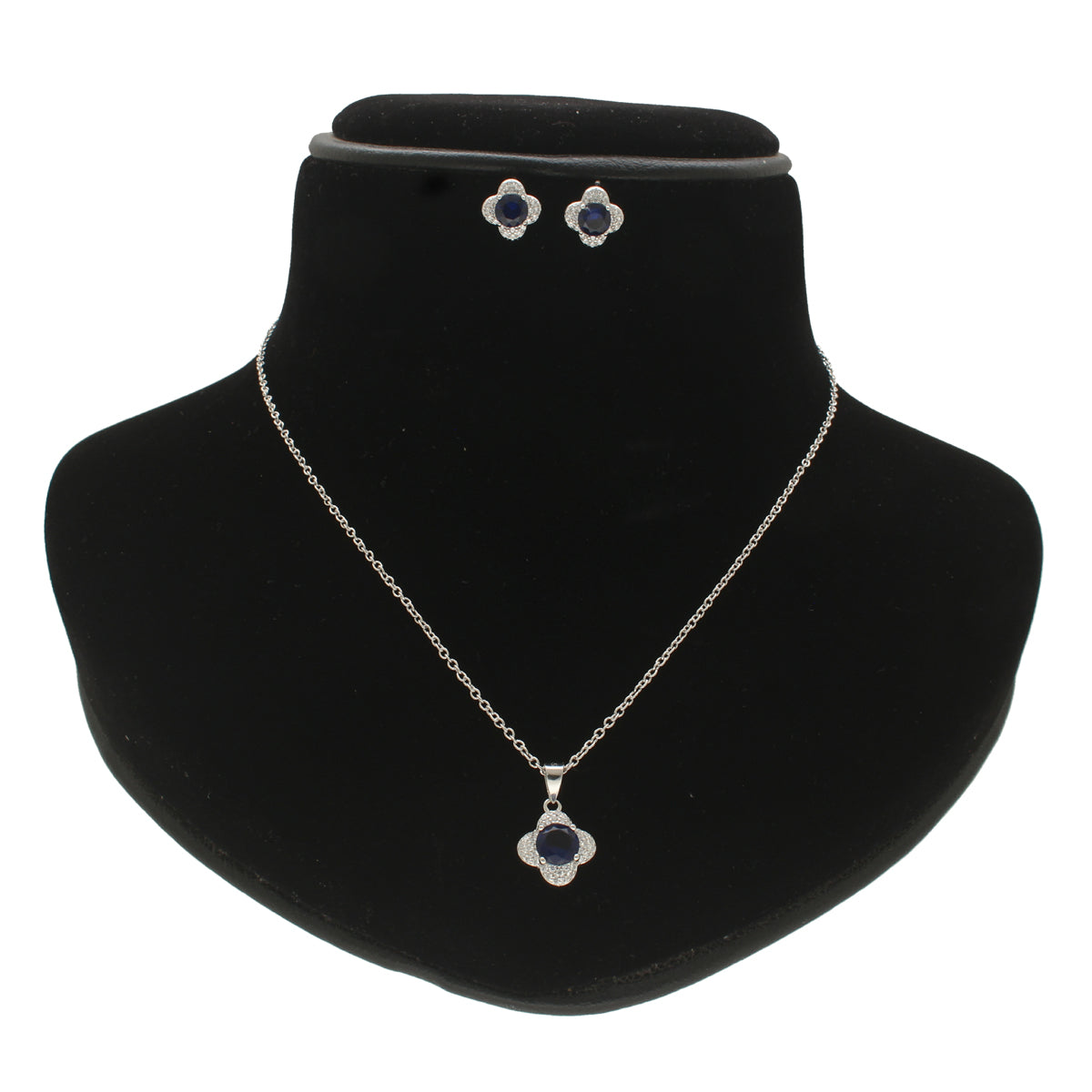 J Pearls Minimalist 925 Silver Pendant Set | Swadesiicart