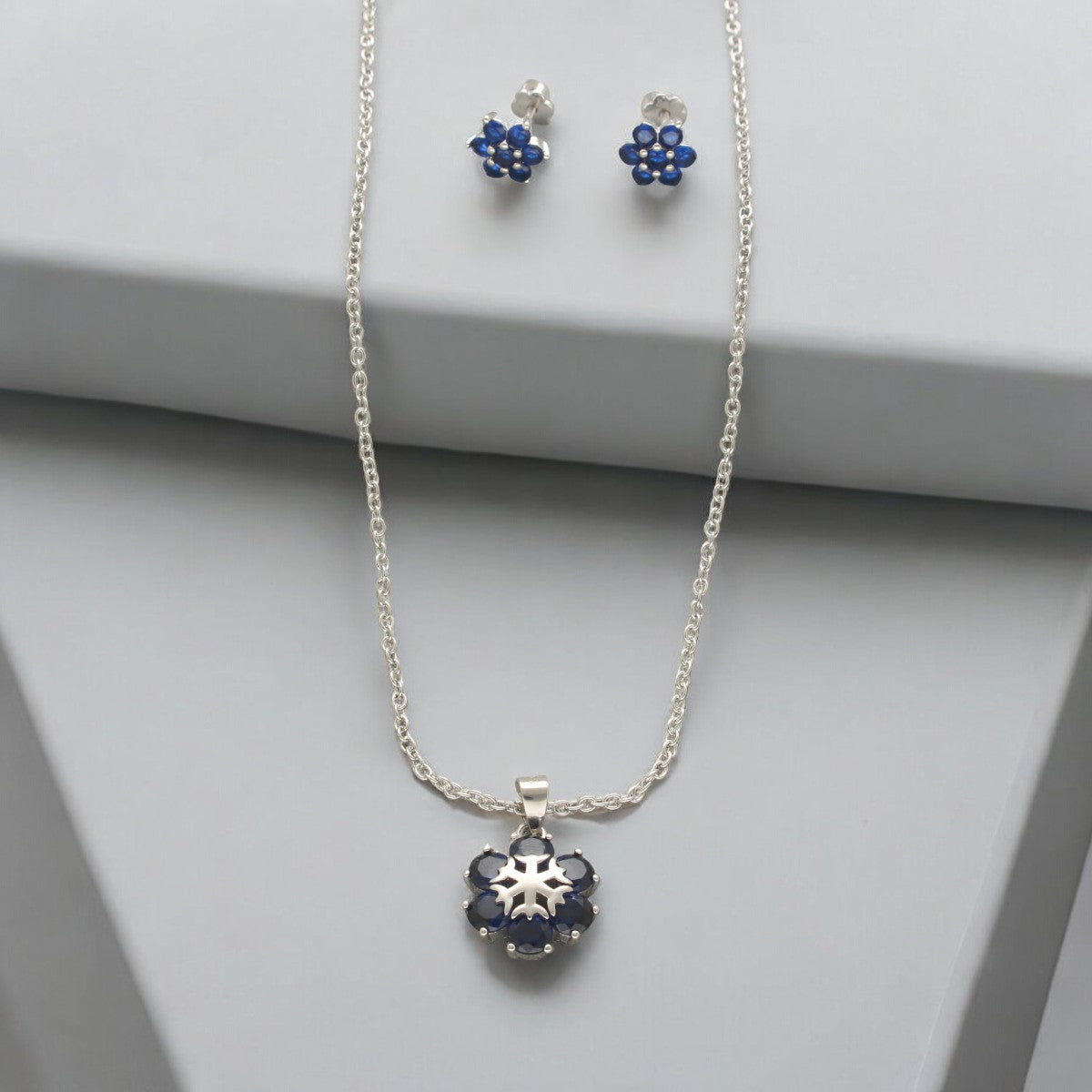 J Pearls Trendy 925 Silver Pendant Set | Swadesiicart