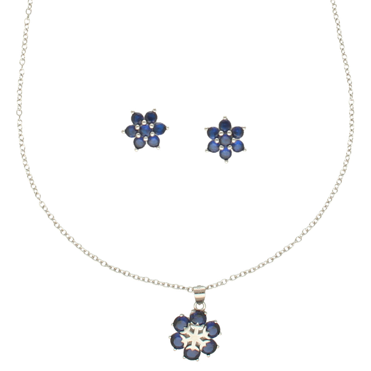 J Pearls Trendy 925 Silver Pendant Set | Swadesiicart