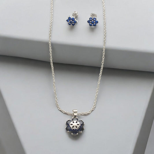 J Pearls Trendy 925 Silver Pendant Set | Swadesiicart
