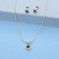 J Pearls Classic 925 Silver Pendant Set | Swadesiicart