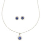 J Pearls Classic 925 Silver Pendant Set | Swadesiicart