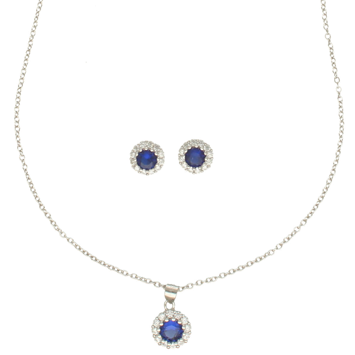 J Pearls Classic 925 Silver Pendant Set | Swadesiicart