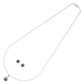 J Pearls Classic 925 Silver Pendant Set | Swadesiicart