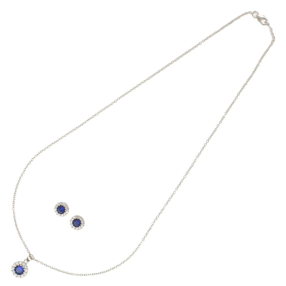J Pearls Classic 925 Silver Pendant Set | Swadesiicart