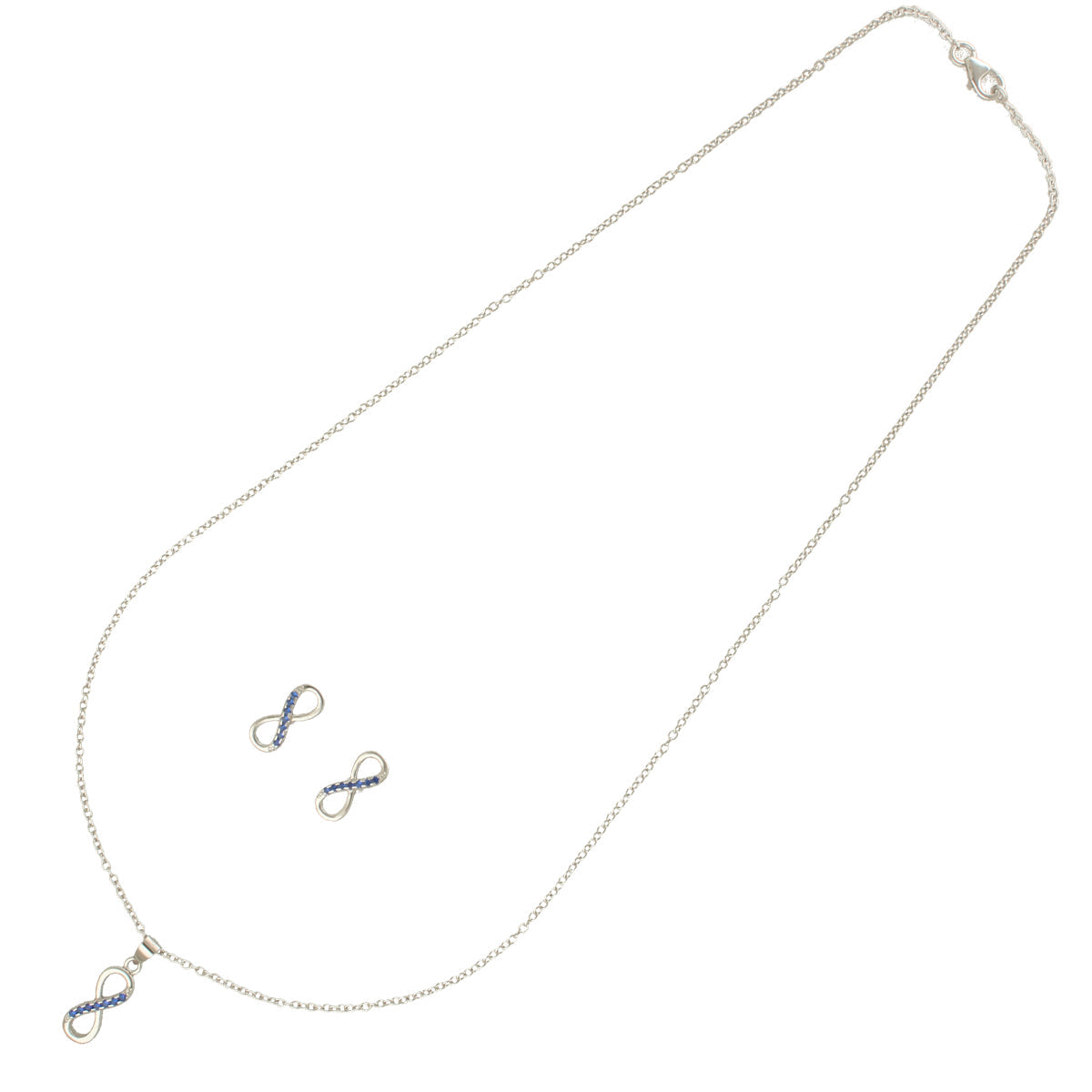J Pearls Artistic 925 Sterling Silver Pendant Set | Swadesiicart