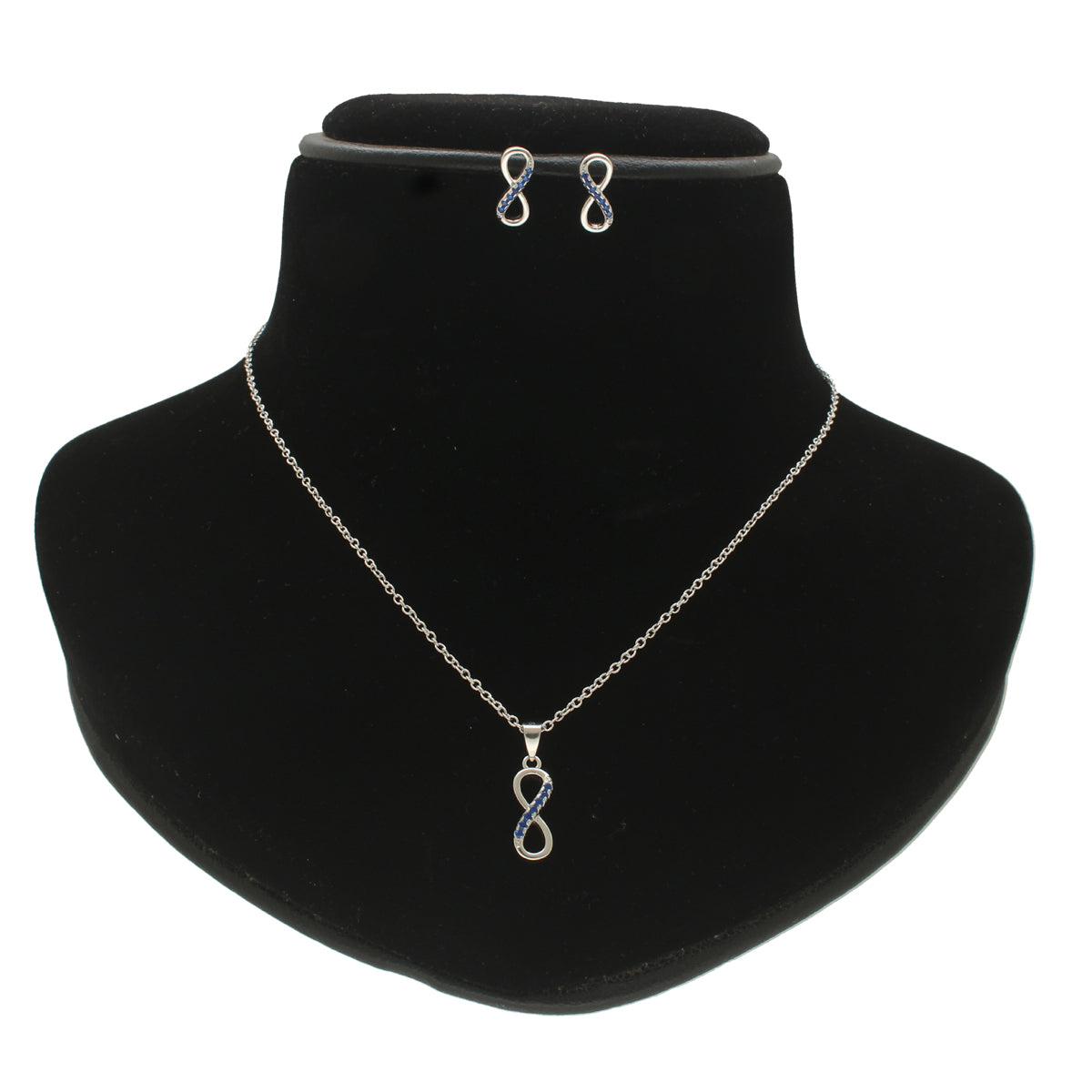 J Pearls Artistic 925 Sterling Silver Pendant Set | Swadesiicart