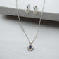 J Pearls Unique 925 Sterling Silver Pendant Set | Swadesiicart