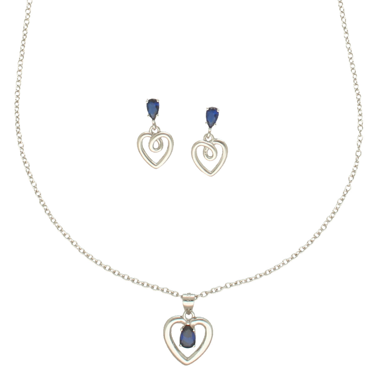 J Pearls Unique 925 Sterling Silver Pendant Set | Swadesiicart