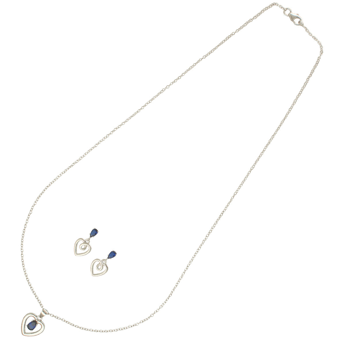 J Pearls Unique 925 Sterling Silver Pendant Set | Swadesiicart