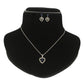 J Pearls Unique 925 Sterling Silver Pendant Set | Swadesiicart
