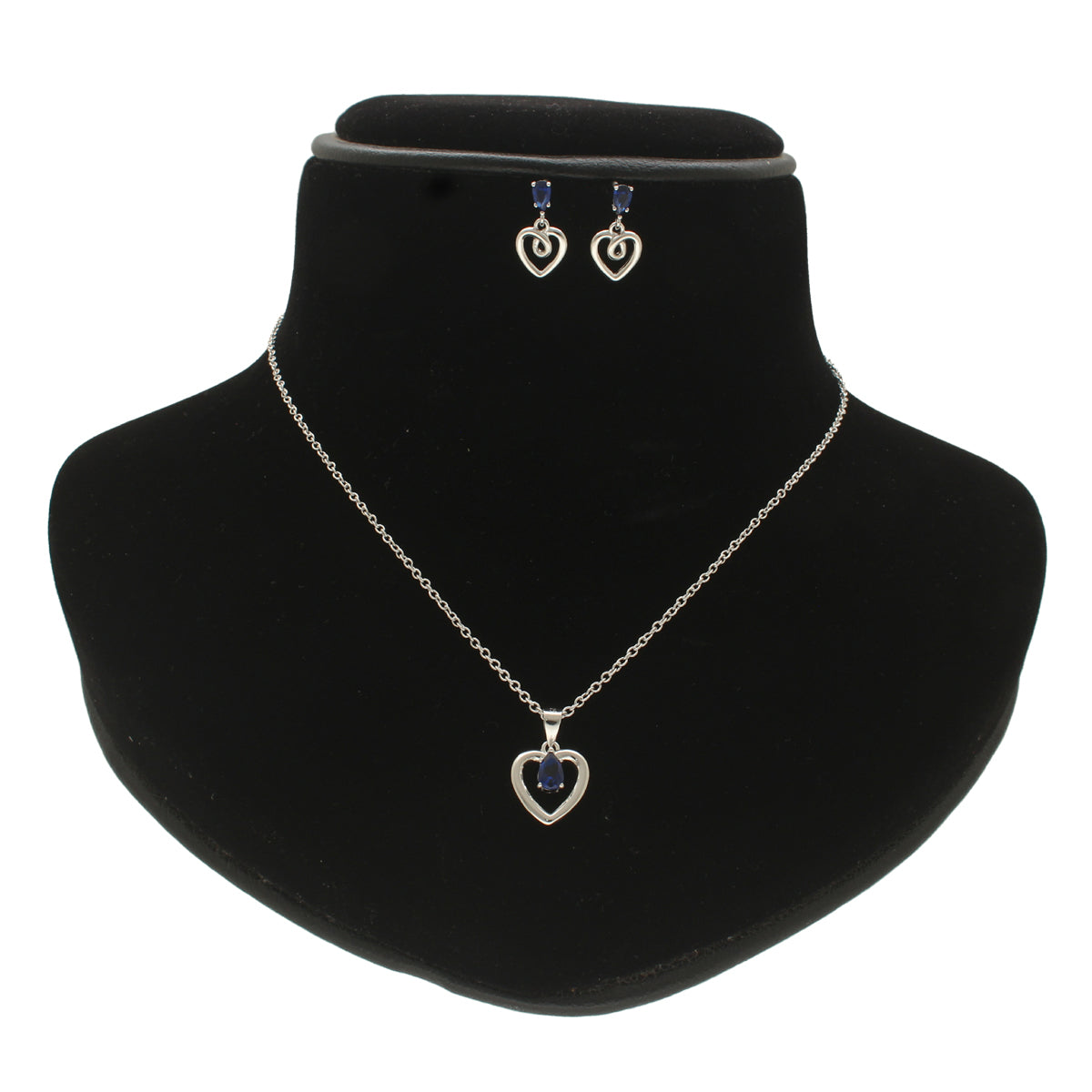J Pearls Unique 925 Sterling Silver Pendant Set | Swadesiicart