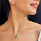 J Pearls Contemporary 925 Silver Pendant Set | Swadesiicart
