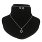 J Pearls Contemporary 925 Silver Pendant Set | Swadesiicart