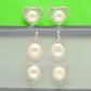 J Pearls Liora Pearl Earrings Pack 3 - Swadesiicart
