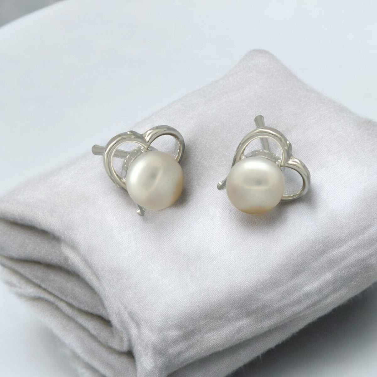 J Pearls Liora Pearl Earrings Pack 3 - Swadesiicart