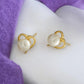 J Pearls Zuri Pearl Earrings Pack 4 - Swadesiicart