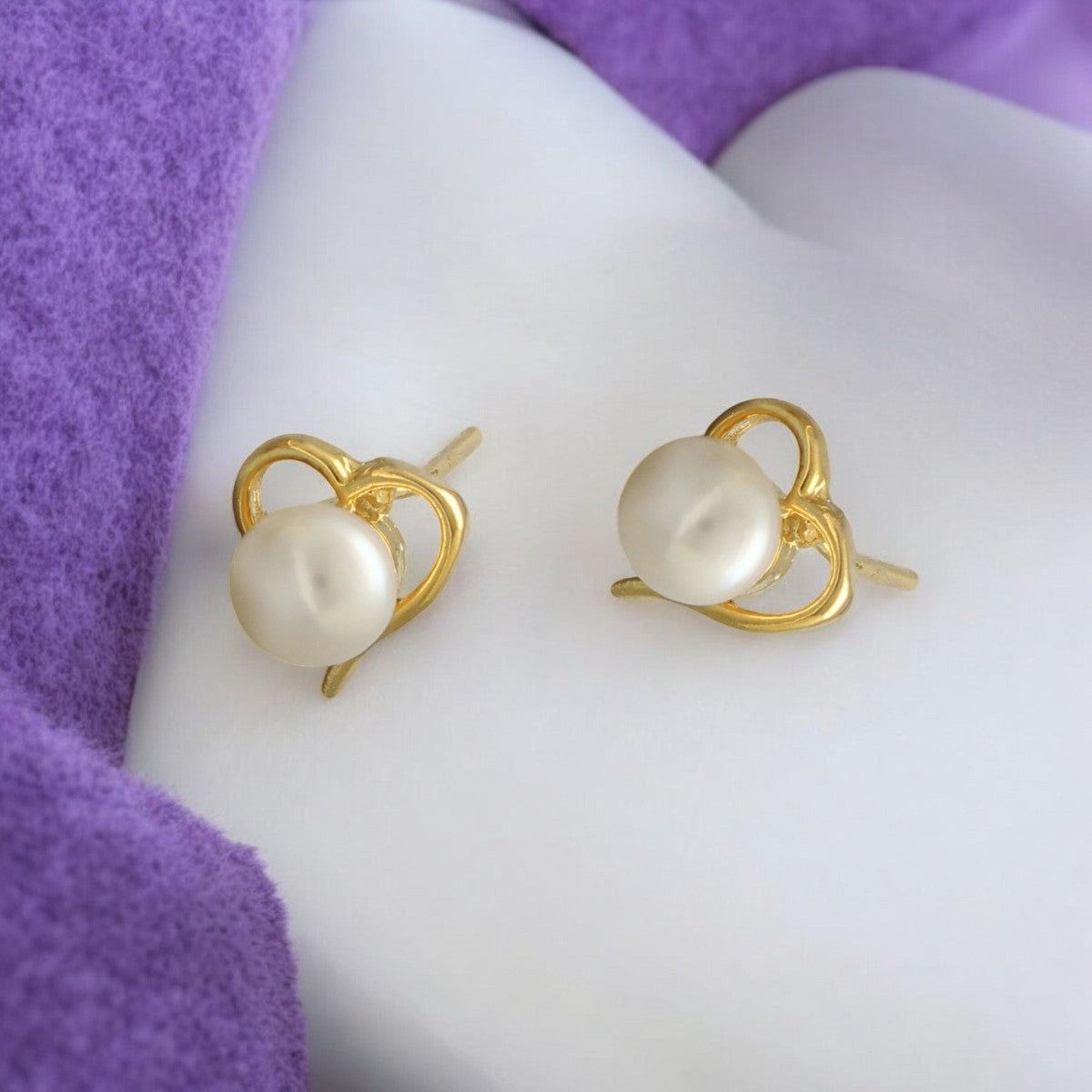 J Pearls Zuri Pearl Earrings Pack 4 - Swadesiicart