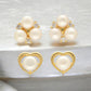 J Pearls Larisa Pearl Earrings Pack 2 - Swadesiicart