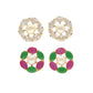 J Pearls Gia Pearl Earrings Pack 2 - Swadesiicart