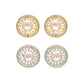 J Pearls Amod Pearl Earrings Pack 2 - Swadesiicart