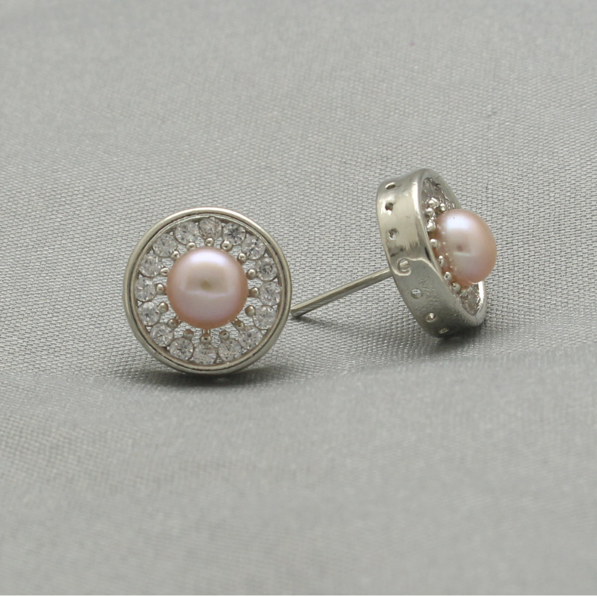 J Pearls Amod Pearl Earrings Pack 2 - Swadesiicart