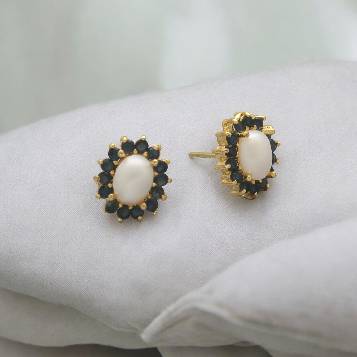J Pearls Lubov Pearl Earrings Pack 4 - Swadesiicart